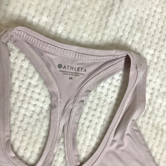 ATHLETA LIMITLESS LIGHT PINK KEYHOLE TANK - Picture 3 of 6
